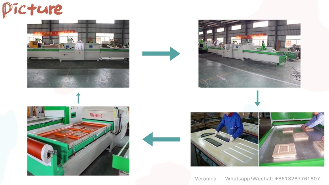 Woodworking Plate Coating Laminating Machine Automatic Heating Vacuum Laminating Machine