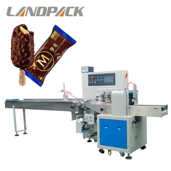 피타빵, 샌드위치, 케이크, 플로우 실링, 포장 기계용 Landpack Lp-350b